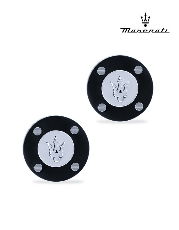 MASERATI J CUFFLINKS SS+IP GUN